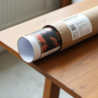 Minimalist City Skyline Rolled Poster - Image 7
