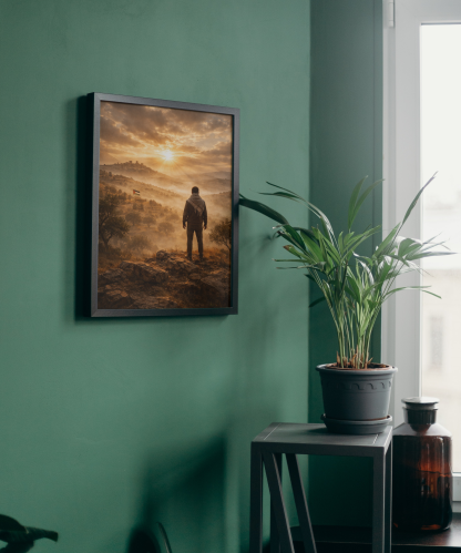 Inspirational Mountain Sunrise Adventure Rolled Poster - Image 4