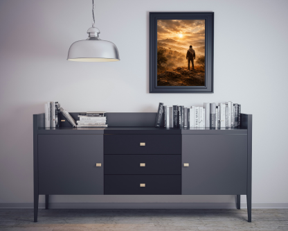 Inspirational Mountain Sunrise Adventure Rolled Poster - Image 10