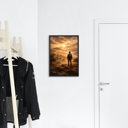 Inspirational Mountain Sunrise Adventure Rolled Poster - Image 11
