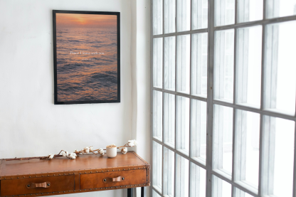 Peace I Leave with You Ocean Sunset Rolled Poster - Image 6