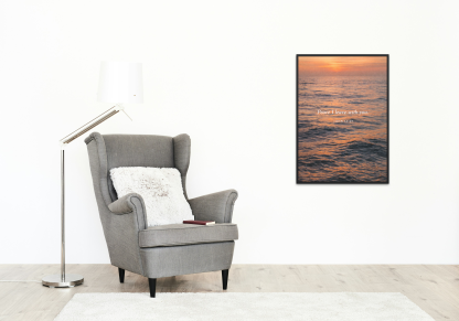 Peace I Leave with You Ocean Sunset Rolled Poster - Image 9