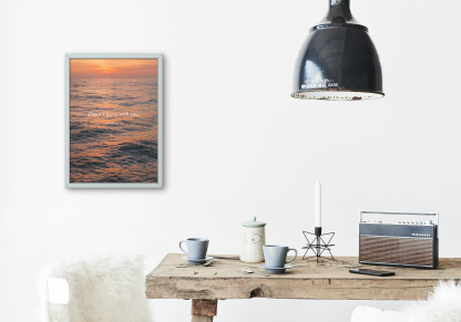 Peace I Leave with You Ocean Sunset Rolled Poster - Image 10