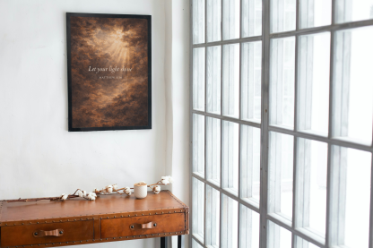 Rolled Poster – “Let Your Light Shine” Matthew 5:16 Christian Wall Art - Image 5