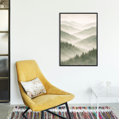 Misty Mountain Forest Rolled Poster - Image 4