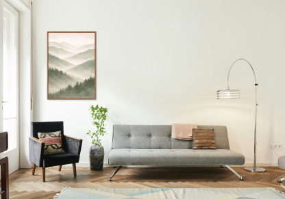 Misty Mountain Forest Rolled Poster - Image 5