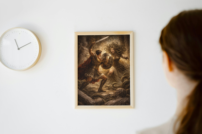 Perseus and Medusa Greek Mythology Rolled Poster - Image 2