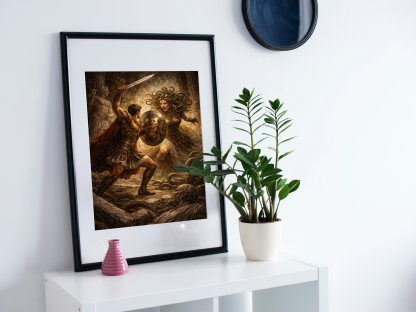 Perseus and Medusa Greek Mythology Rolled Poster - Image 3