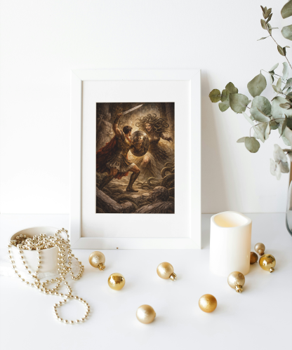 Perseus and Medusa Greek Mythology Rolled Poster - Image 6