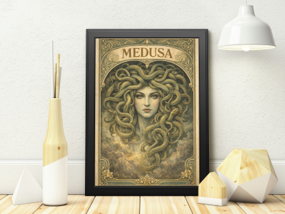 Medusa Mythology Art Rolled Poster