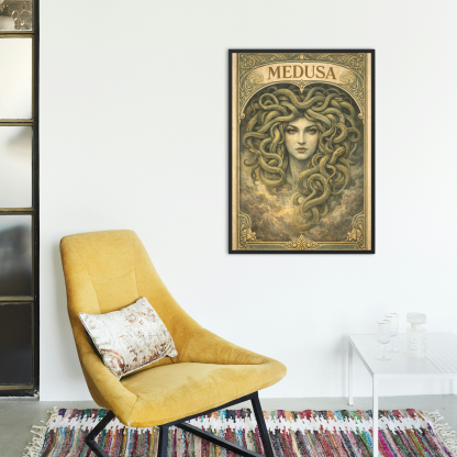 Medusa Mythology Art Rolled Poster - Image 2