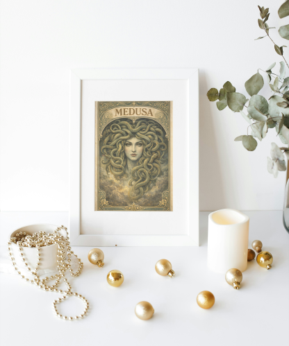 Medusa Mythology Art Rolled Poster - Image 5