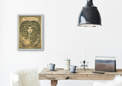 Medusa Mythology Art Rolled Poster - Image 8