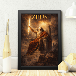 Zeus Greek Mythology Rolled Poster