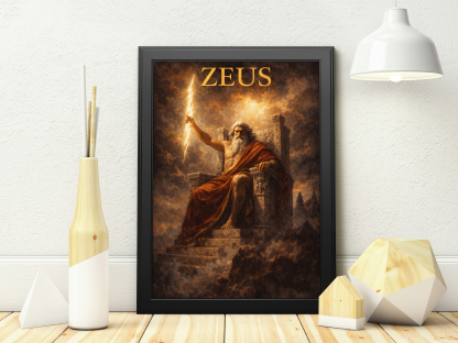 Zeus Greek Mythology Rolled Poster