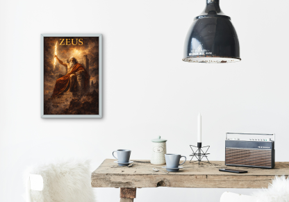 Zeus Greek Mythology Rolled Poster - Image 2