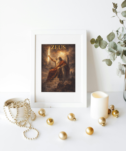 Zeus Greek Mythology Rolled Poster - Image 4