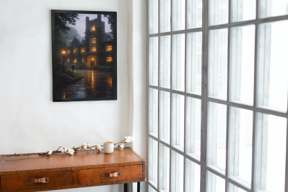 Gothic Castle in the Rain Rolled Poster - Image 3