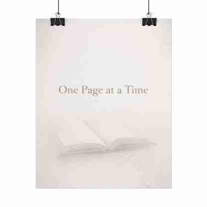 Poster For Book Lovers | One Page at a Time Wall Art - Image 5